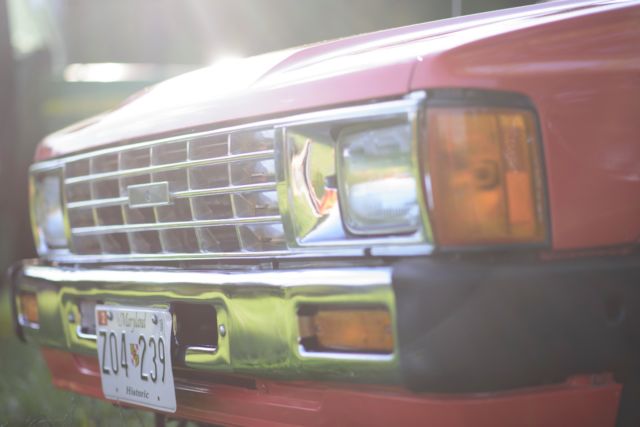 1984 Orange Toyota Pickup Cab & Chassis