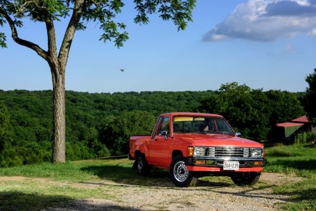 1984 Orange Toyota Pickup Cab & Chassis