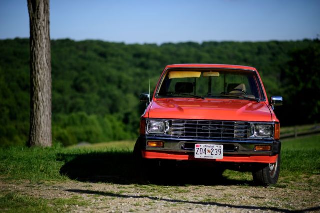 1984 Orange Toyota Pickup Cab & Chassis