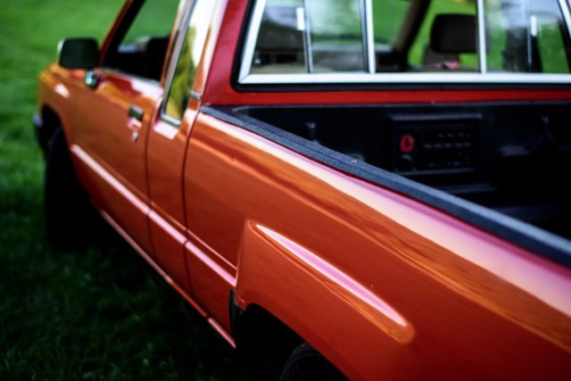 1984 Orange Toyota Pickup Cab & Chassis
