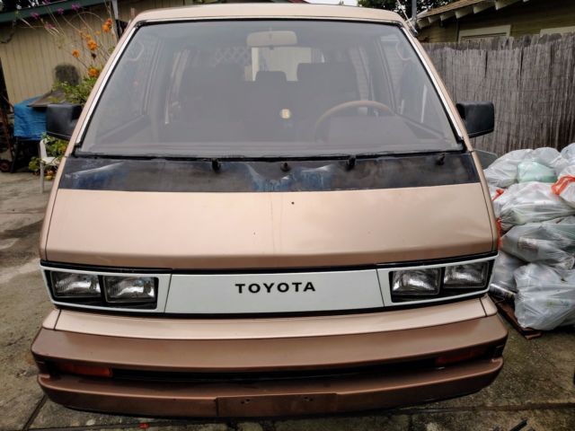 1984 Gold Toyota Van Van