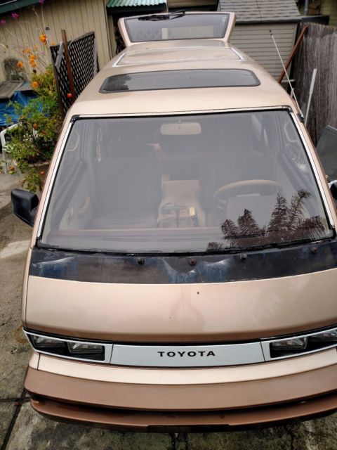 1984 Gold Toyota Van Van
