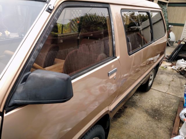 1984 Gold Toyota Van Van