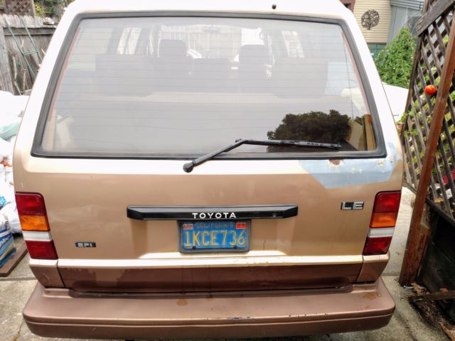1984 Gold Toyota Van Van