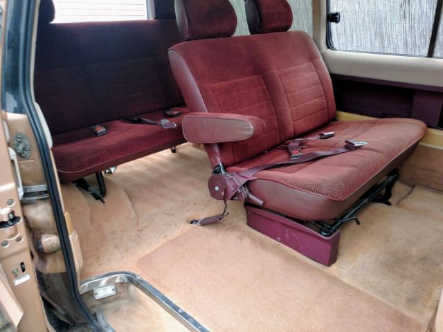 1984 Gold Toyota Van Van