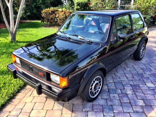 1984 Black Volkswagen Rabbit Hatchback