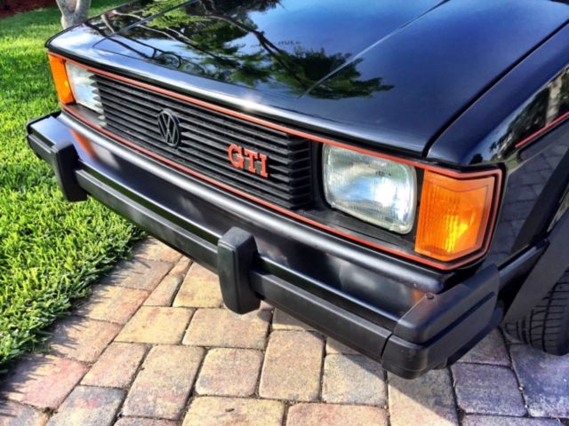 1984 Black Volkswagen Rabbit Hatchback