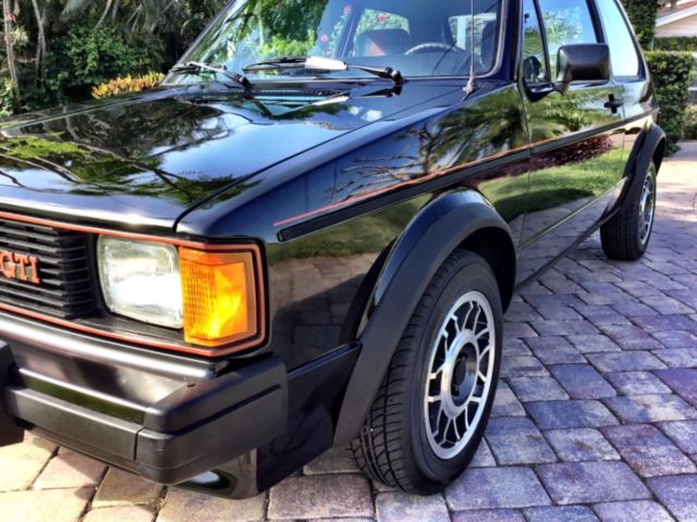 1984 Black Volkswagen Rabbit Hatchback