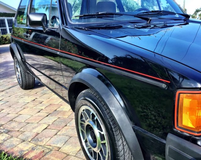 1984 Black Volkswagen Rabbit Hatchback