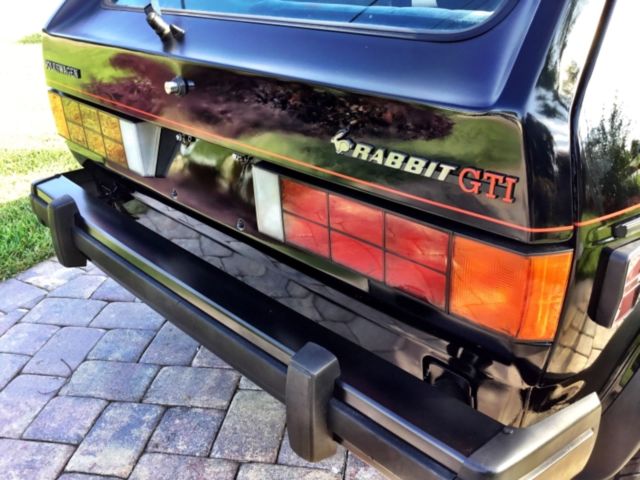 1984 Black Volkswagen Rabbit Hatchback