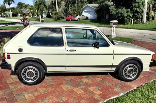 1984 White Volkswagen Rabbit Hatchback