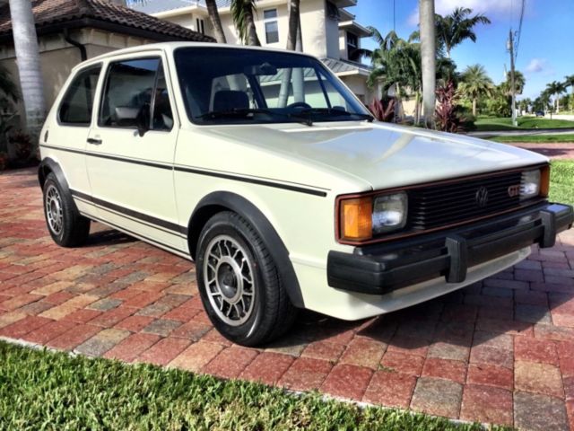 1984 White Volkswagen Rabbit Hatchback