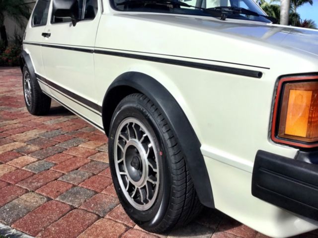 1984 White Volkswagen Rabbit Hatchback