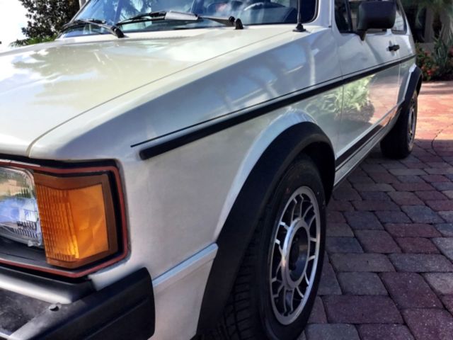 1984 White Volkswagen Rabbit Hatchback