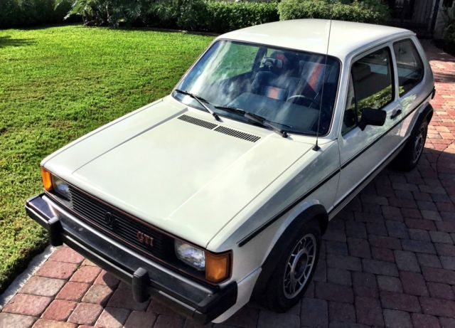 1984 White Volkswagen Rabbit Hatchback