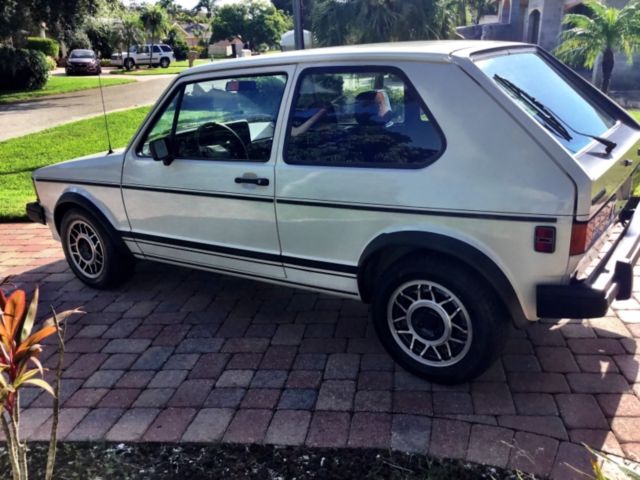 1984 White Volkswagen Rabbit Hatchback