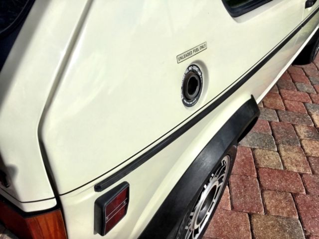 1984 White Volkswagen Rabbit Hatchback