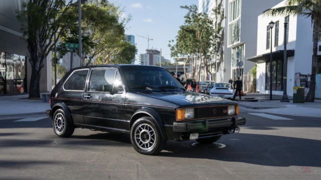 1984 Black Volkswagen Rabbit Coupe