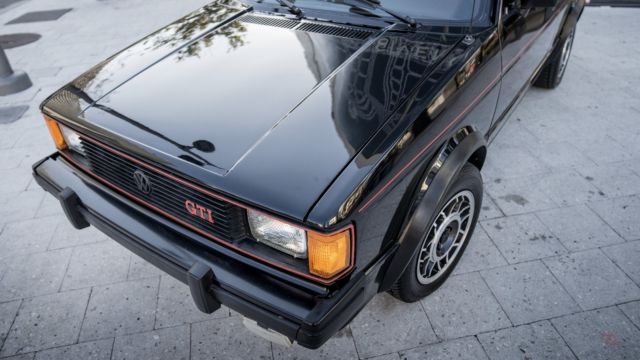 1984 Black Volkswagen Rabbit Coupe