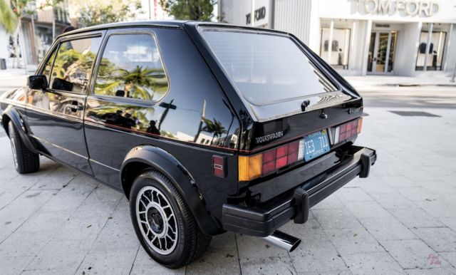 1984 Black Volkswagen Rabbit Coupe