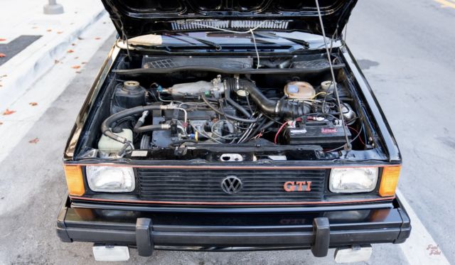 1984 Black Volkswagen Rabbit Coupe