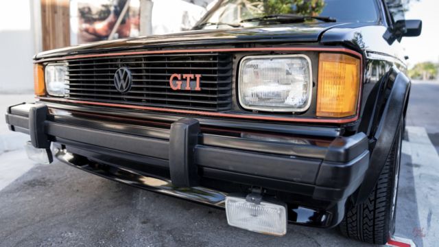 1984 Black Volkswagen Rabbit Coupe