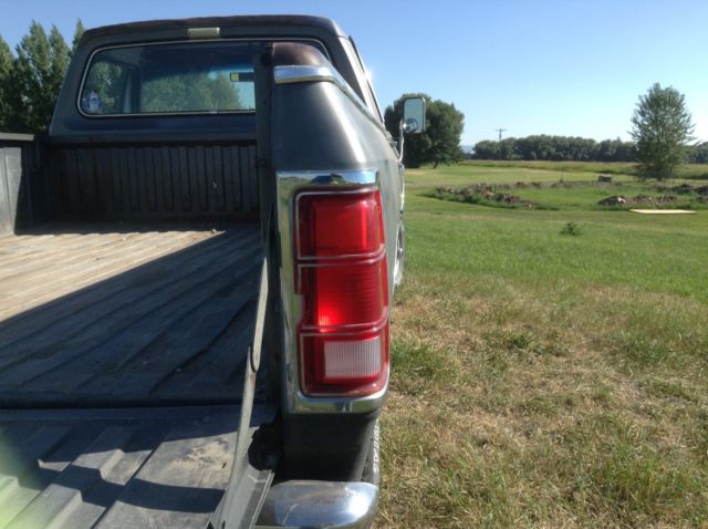 1984 Gray Dodge Ram 1500 Pickup Truck