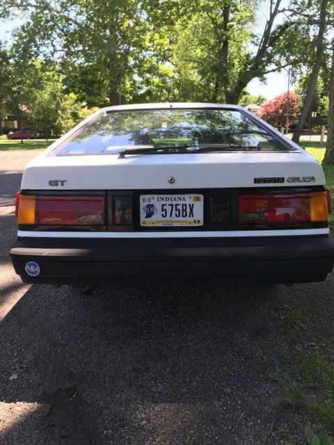 1984 White Toyota Celica Coupe