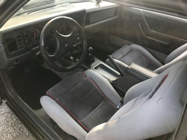 1985 Black Ford Mustang Hatchback