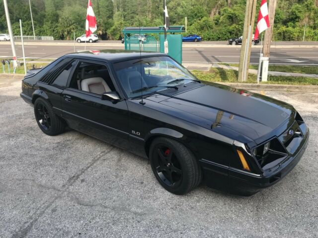 1985 Black Ford Mustang Hatchback