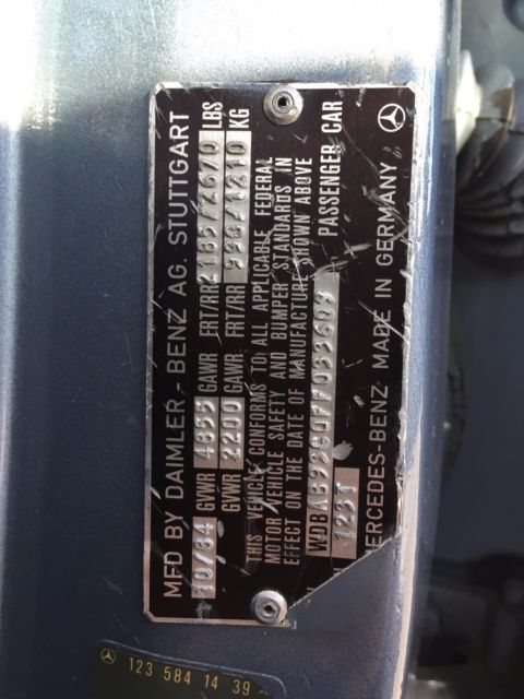 1985 Light Blue Mercedes-Benz 300-Series Wagon