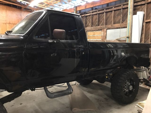 1985 Black Ford F-250 Standard Cab Pickup
