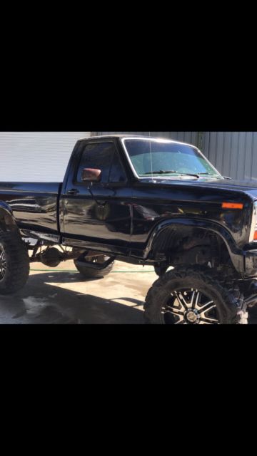 1985 Black Ford F-250 Standard Cab Pickup