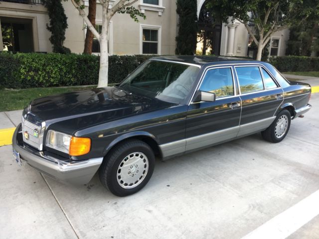 1985 Black perole Mercedes-Benz S-Class Sedan