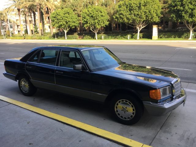 1985 Black perole Mercedes-Benz S-Class Sedan