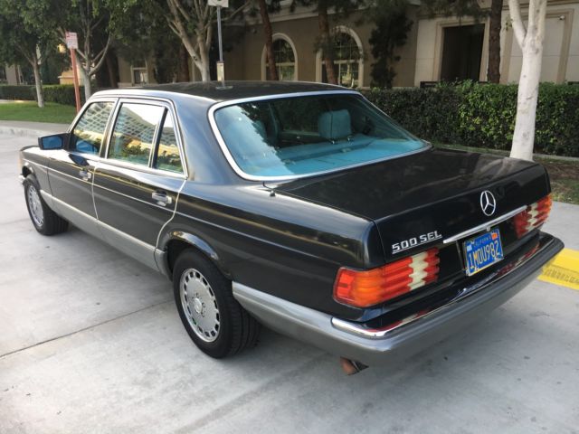 1985 Black perole Mercedes-Benz S-Class Sedan