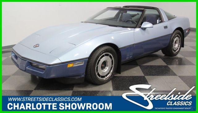 1985 Blue Chevrolet Corvette