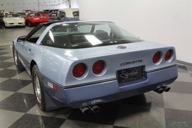 1985 Blue Chevrolet Corvette