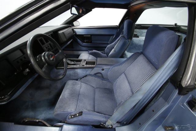 1985 Blue Chevrolet Corvette