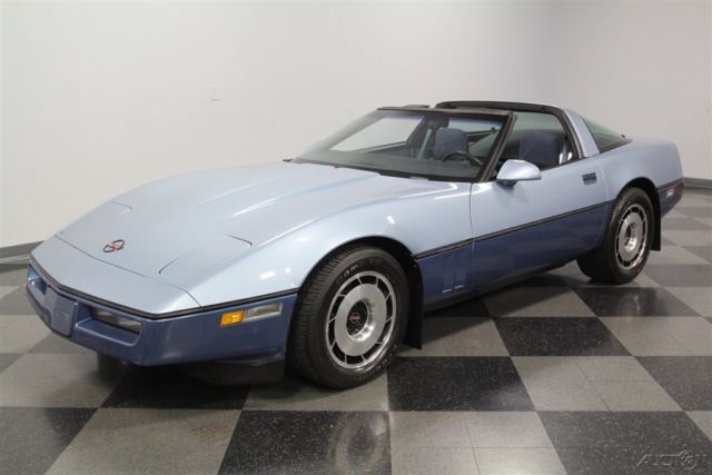 1985 Blue Chevrolet Corvette