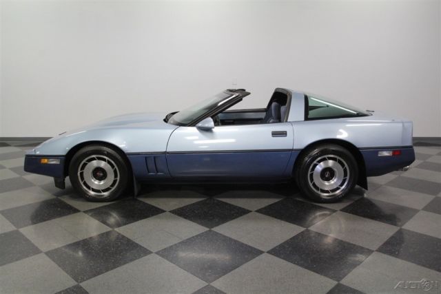 1985 Blue Chevrolet Corvette