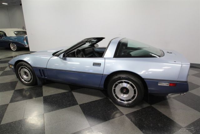 1985 Blue Chevrolet Corvette