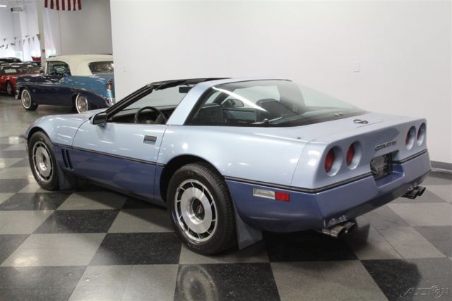 1985 Blue Chevrolet Corvette