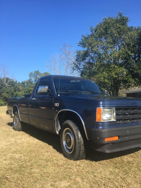1985 Blue Chevrolet S-10 Regular Cab