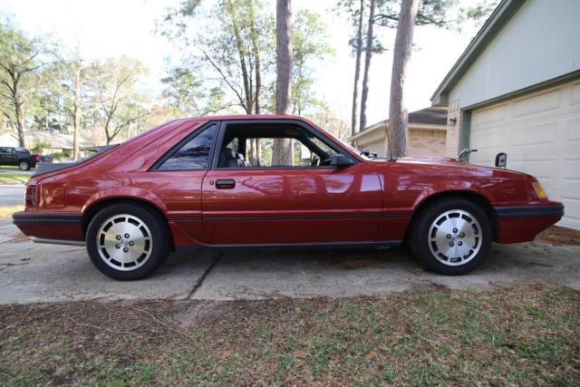 1985 Red 2A Ford Mustang Hatchback