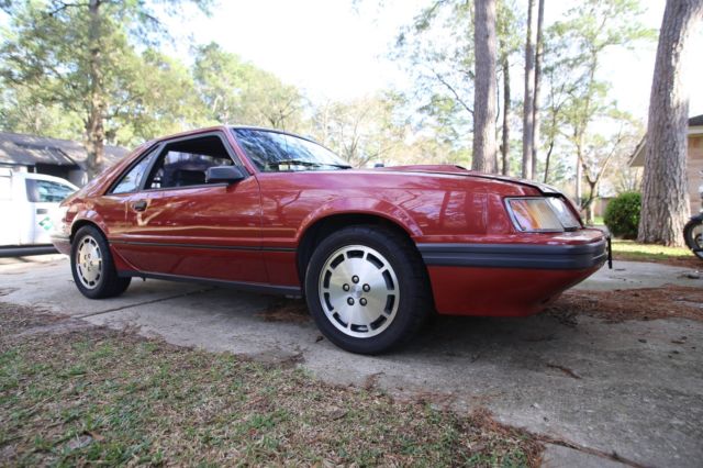 1985 Red 2A Ford Mustang Hatchback