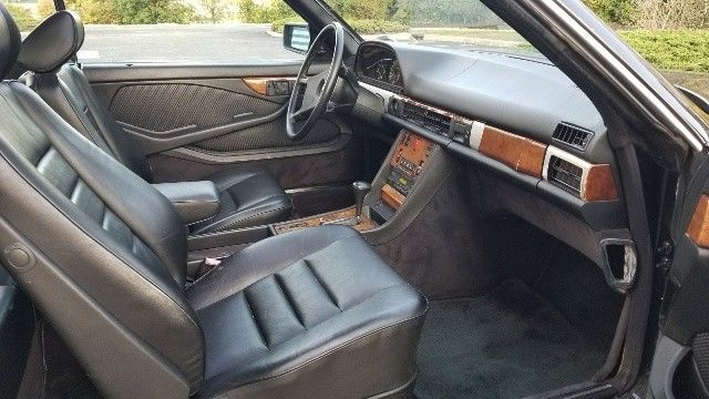 1985 Black Mercedes-Benz 500-Series Coupe