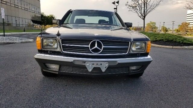 1985 Black Mercedes-Benz 500-Series Coupe