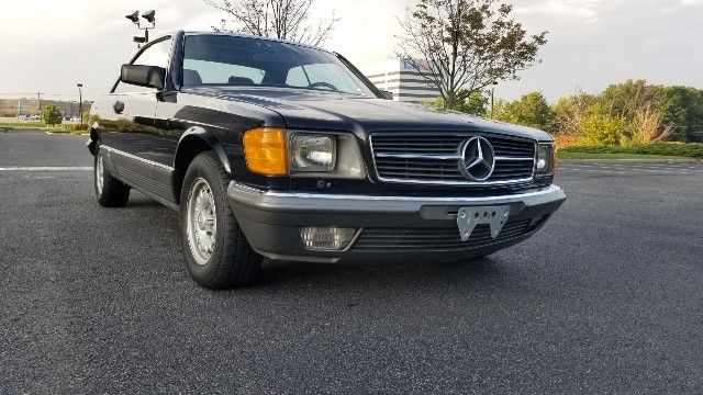 1985 Black Mercedes-Benz 500-Series Coupe