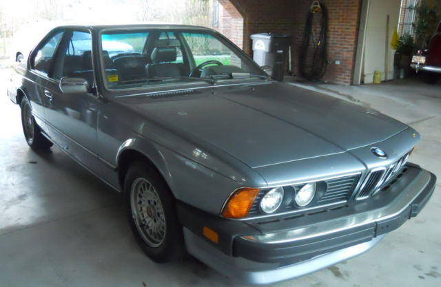 1985 Blue BMW 6-Series Coupe